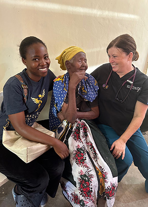 PA and translator with elderly patient